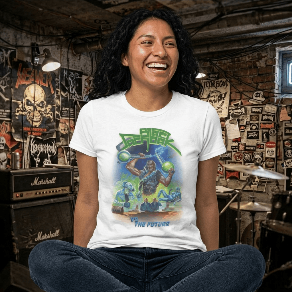 Black Sachbak Vs The Future Girly White T-shirt
